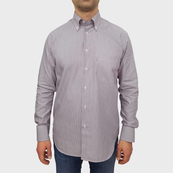 Camicia in cotone da uomo modello Montagna Twill